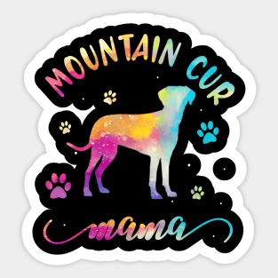 Mountain Cur Mama Mountain Cur Mom Sticker